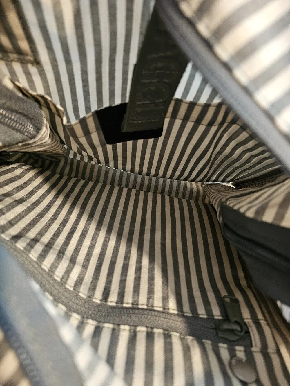 NWT BAGGU Everyday Cloud Bag Sage Stripe - Picture 5 of 5
